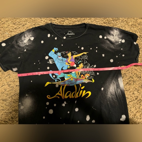 Disney Aladdin Bleach Washed T-Shirt. - Picture 6 of 7